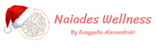 Naiades Wellness Logo με σκούφο Άγιου Βασίλη